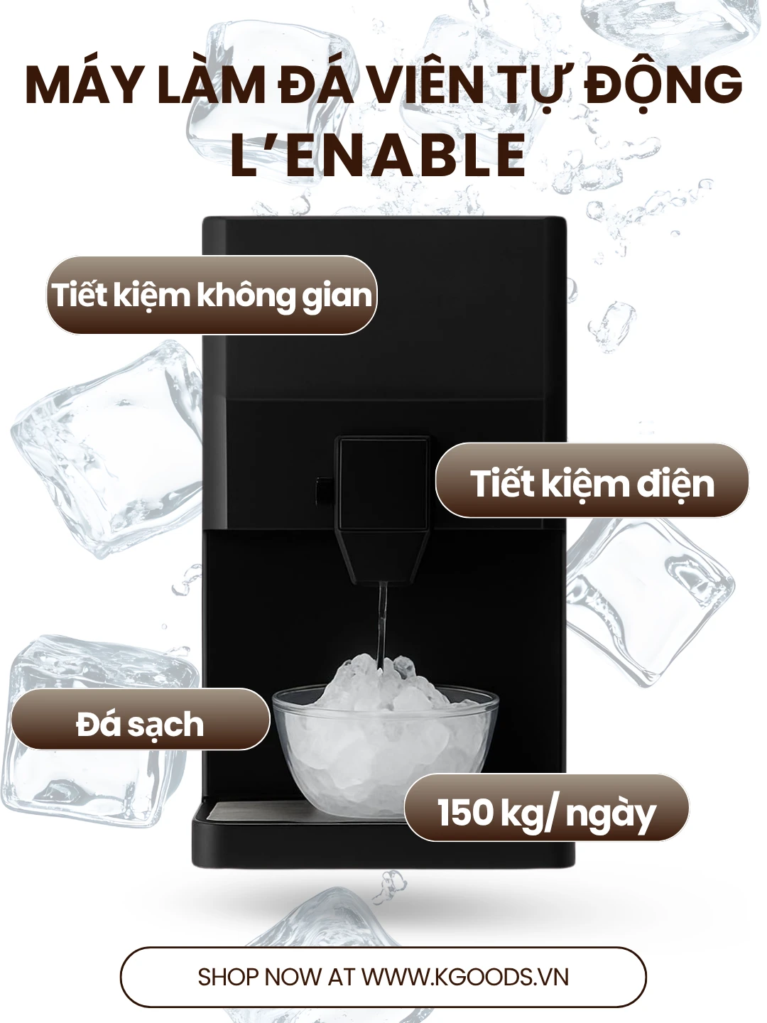 Máy Làm Đá Sạch – Giải Pháp Không Thể Thiếu Cho Quán Cafe & Nhà Hàng Hiện Đại